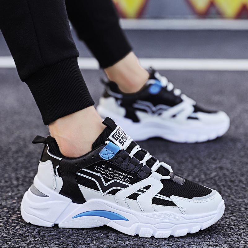 Luxury Lifestyle Way - Ukuran Besar Chunky Tinggi Pria Sneakers