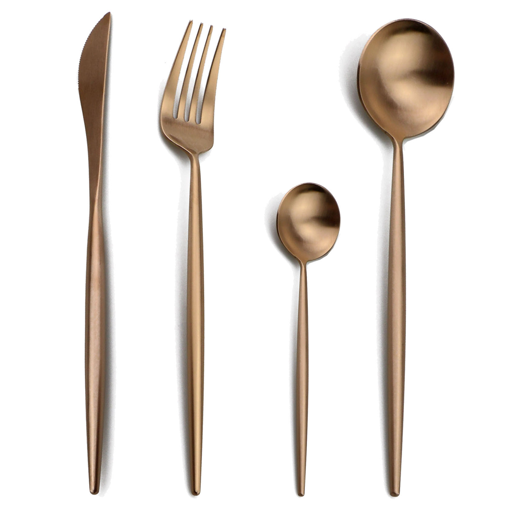 24-Pcs Set alat makan emas maw - Gold Plated Cutlery ulasan dan harga