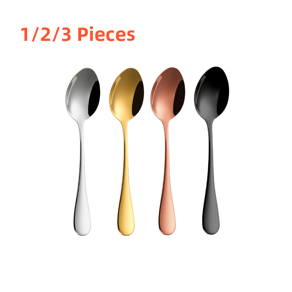 1/2/3 Buah Sendok Teh Pengaduk - Gold Plated Cutlery ulasan dan harga