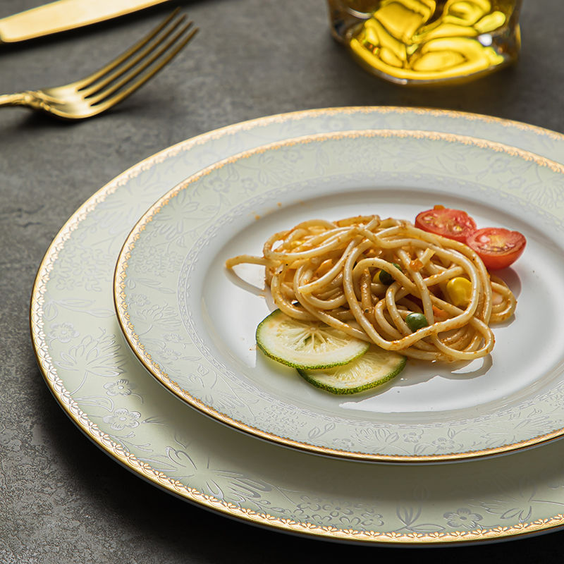 Peralatan dapur keramik piring - Gold Plated Cutlery ulasan dan harga
