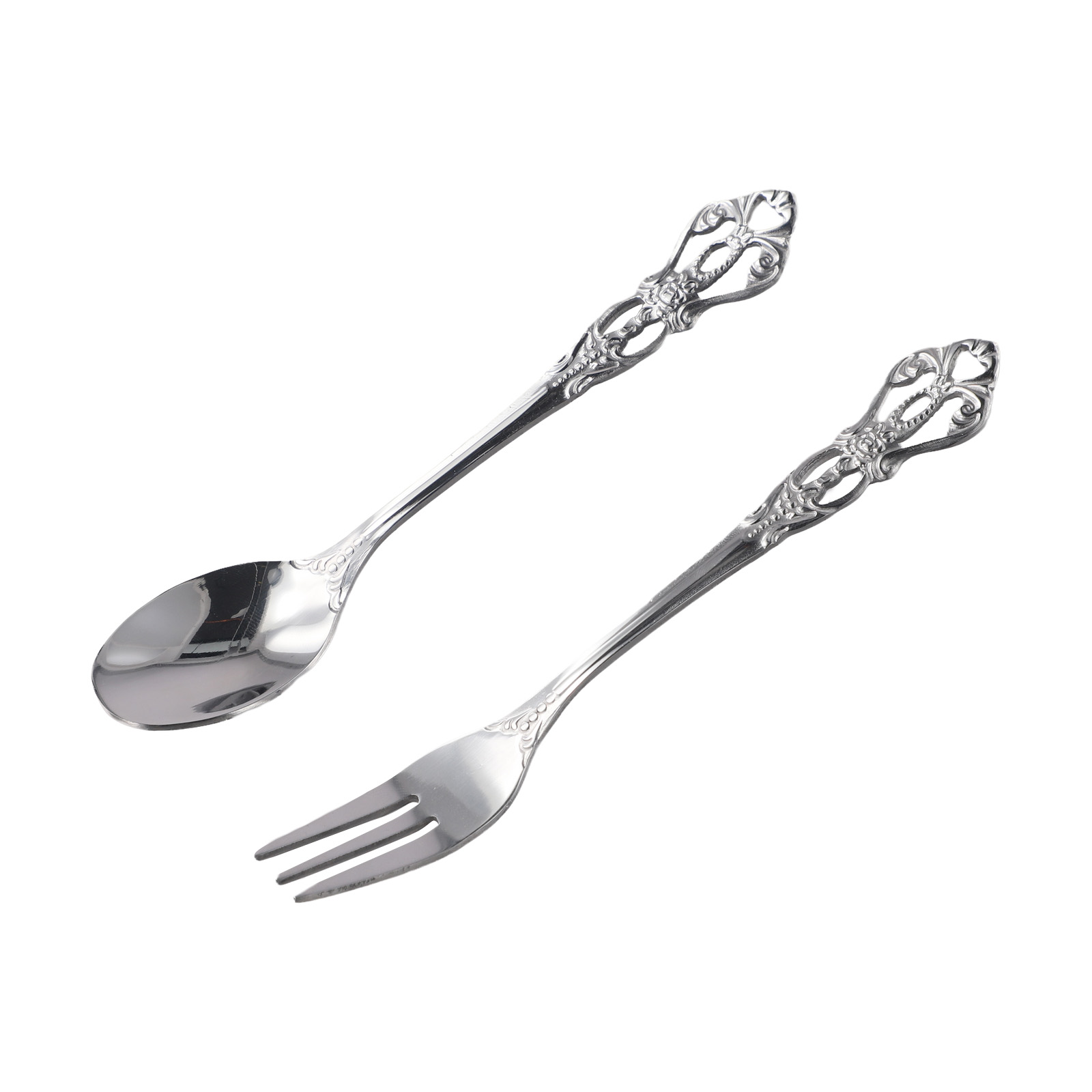1 Pasang Set Peralatan Makan S - Gold Plated Cutlery ulasan dan harga