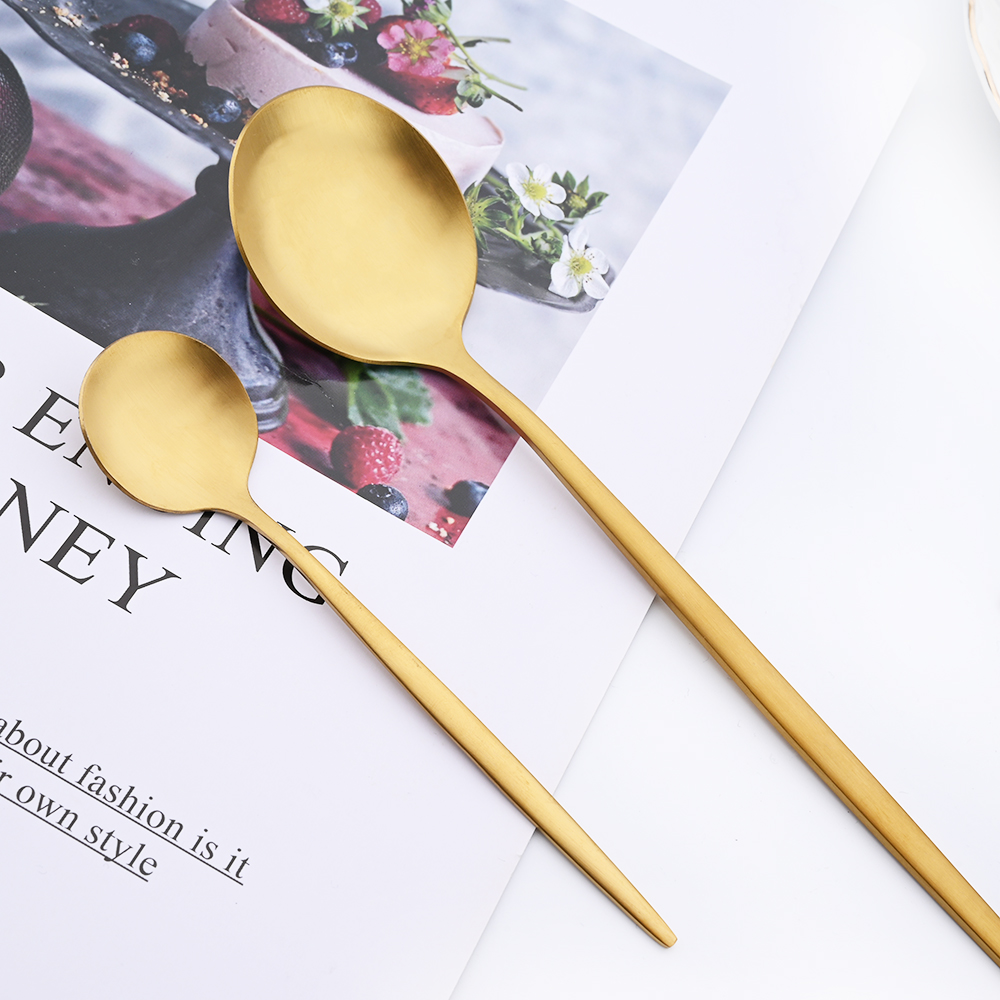 Drmfiy Set peralatan makan kop - Gold Plated Cutlery ulasan dan harga