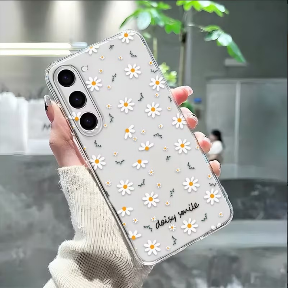 Casing Ponsel Bunga Daisy Puti - Samsung Galaxy A55 ulasan dan harga