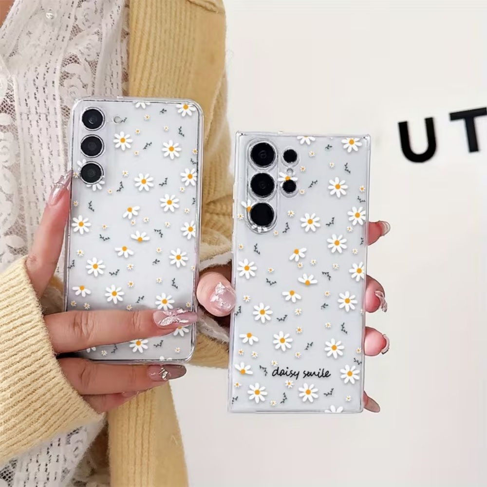 Casing Ponsel Bunga Daisy Puti - Samsung Galaxy A55 ulasan dan harga